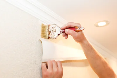 Pose de papier peint à Anlezy — revêtements muraux et toiles de verre
